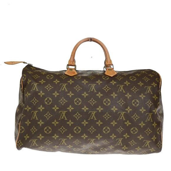 LOUIS VUITTON Speedy 40 Travel Hand Bag Monogram Leather Brown - Picture 3 of 15